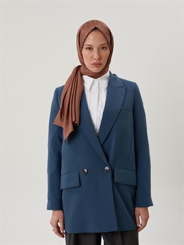 Mocha Shine Desen Jakar Şal