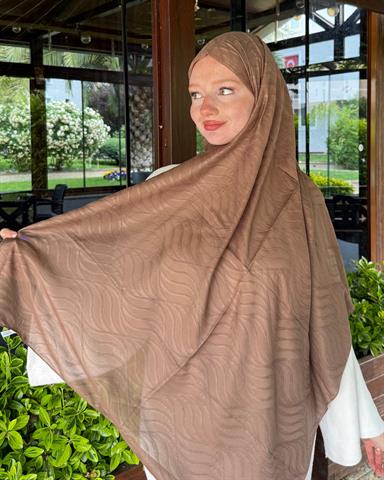 Mocha Su Yolu Lyocell Bambu Jakar Şal