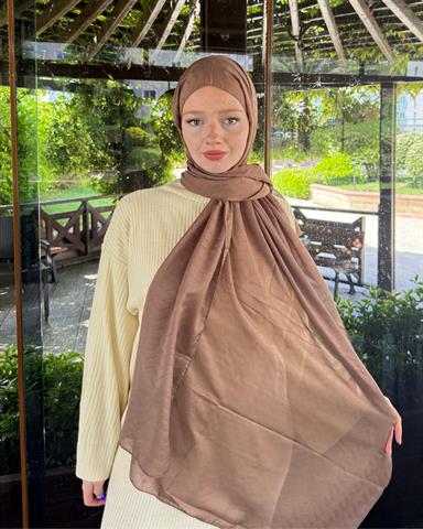 Mocha Zikzak Lyocell Bambu Jakar Şal