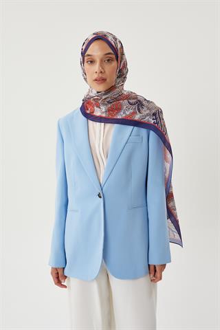 Morcivert & Nude Retro Desen Şal