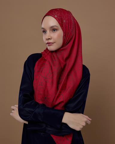 S-EFSUNLU-07 Nar Çiçeği & Kum Beji Efsunlu Desen Şal