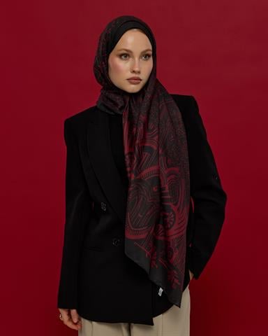 S-HAREM-77 Nar & Lav Harem Rüyası Desen Şal