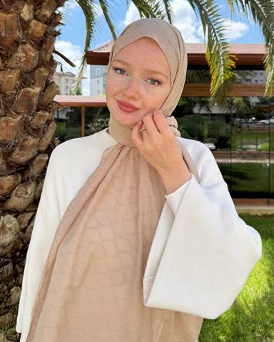 Nude Baklava Lyocell Bambu Jakar Şal