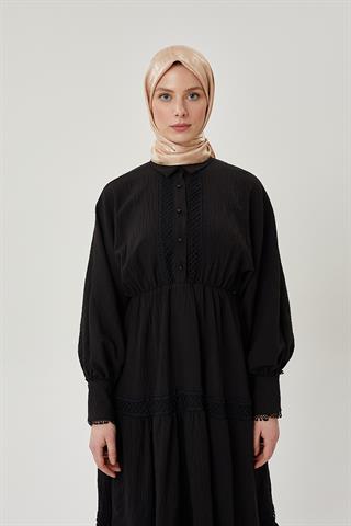 Nude F Desen Parlak Jakar Eşarp