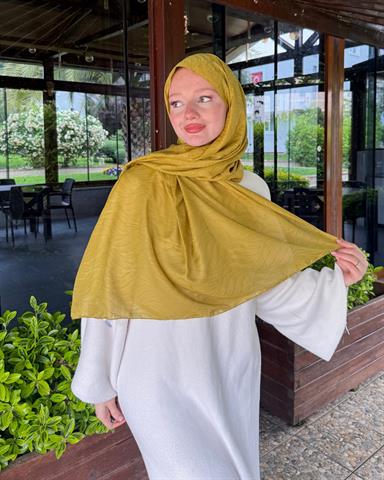 Olive Su Yolu Lyocell Bambu Jakar Şal