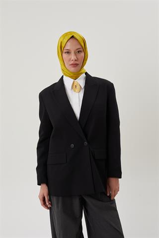 Olive Yeşili Rise Desen Jakar Şal