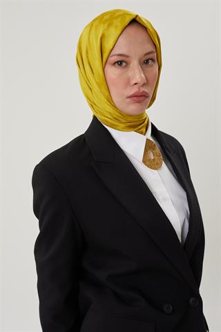 Olive Yeşili Rise Desen Jakar Şal