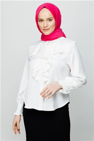Fuşya Pamuk Kraş Şal