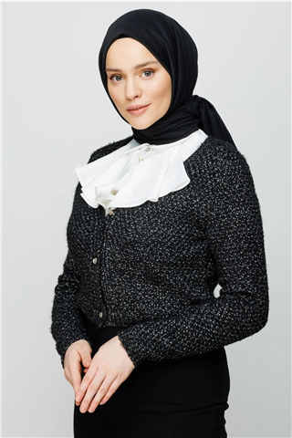 Siyah Pamuk Kraş Şal