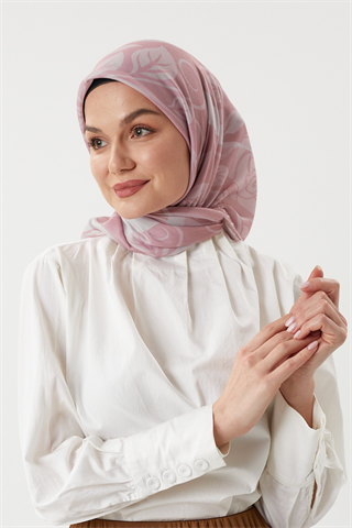 Pastel Pembe - Vintage Pamuk Eşarp
