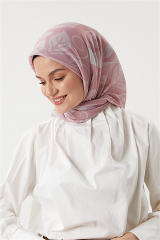 Pastel Pembe - Vintage Pamuk Eşarp