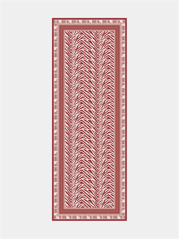 Pastel Pembe Zebra Desen İpeksi Şal