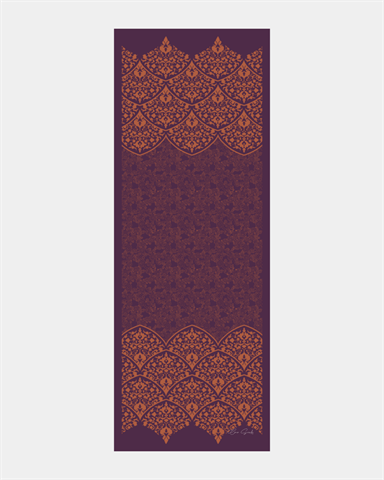 S-SARAYLI-27 Patlıcan & Amber Tınısı Saraylı Desen Şal