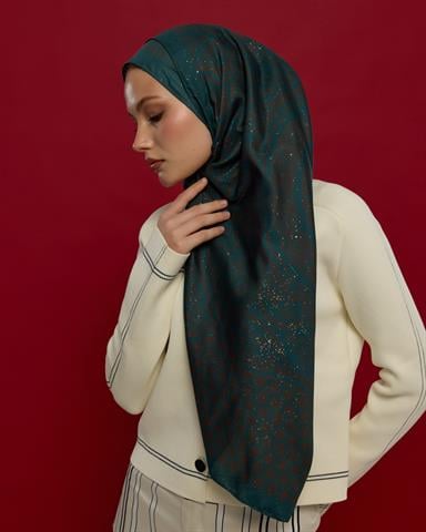 SV-BAL-64 Petrol & Kakao Bala Hatun Desen  Şal