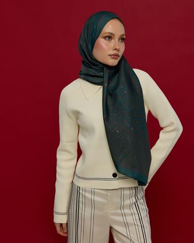 SV-BAL-64 Petrol & Kakao Bala Hatun Desen  Şal