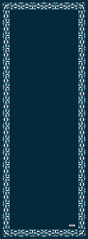 Petrol Venedik Desen Pamuk Vual Şal