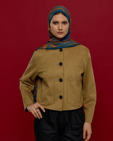 S-SULTANİ-21 Safir & Hardal Zerafeti Sultani Desen Şal