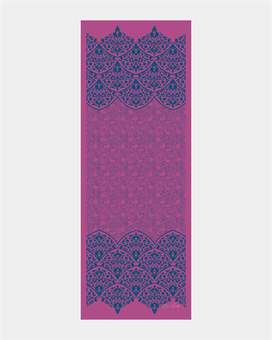 S-SARAYLI-06 Şakayık Pembesi & Çini Mavisi Saraylı Desen Şal