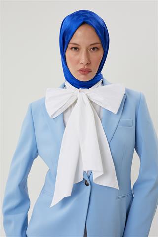 Saks Mavisi Rise Desen Jakar Şal