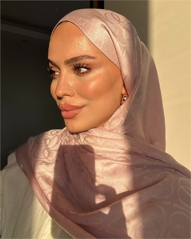 Şeker Pembe Imannoor Ester Desen Pamuk Jakar Şal