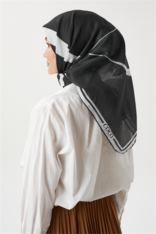 Siyah - Classic Pamuk Eşarp