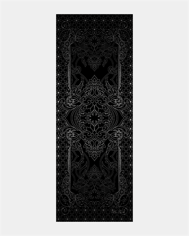 S-EFSUNLU-65 Siyah & İnci Efsunlu Desen Şal