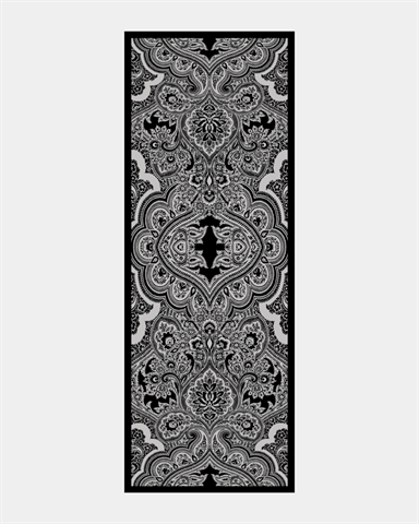 S-SULTANİ-65 Siyah & İnci Sultani Desen Şal