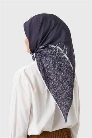 Siyah - Paris Pamuk Eşarp