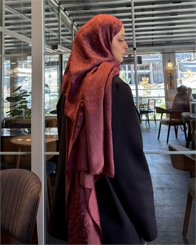 Soft Pembe Imannoor Ester Desen Pamuk Jakar Şal