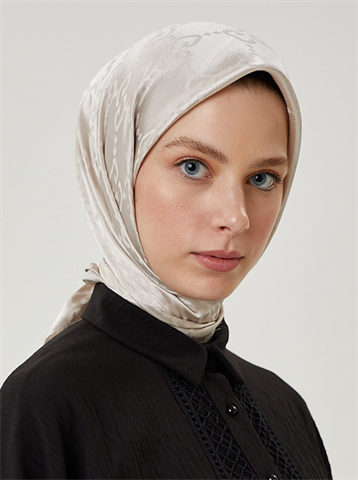 Taş G Desen Parlak Jakar Eşarp