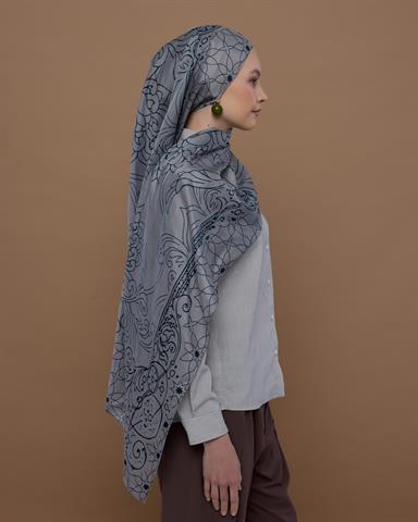 S-EFSUNLU-58 Taş & Gece Efsunlu Desen Şal