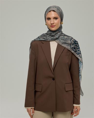 S-SARAYLI-58 Taş & Gece Saraylı Desen Şal