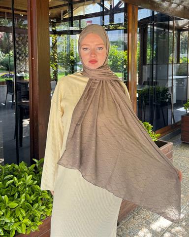 Fil Dişi Baklava Lyocell Bambu Jakar Şal