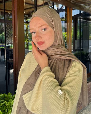 Fil Dişi Baklava Lyocell Bambu Jakar Şal