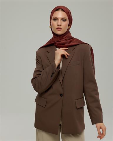 SV-BAL-14 Tuzlu Karamel & Kestane Kabuğu Bala Hatun Desen  Şal