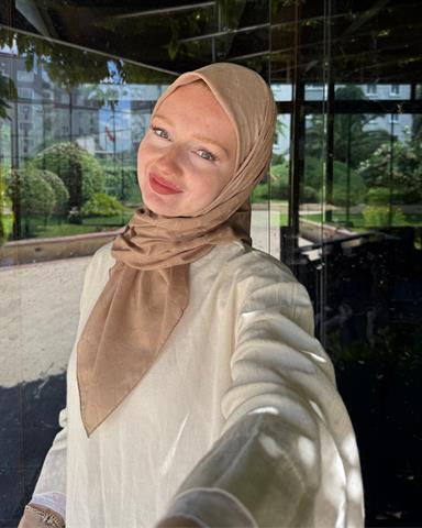 Vizon Baklava Lyocell Bambu Jakar Eşarp