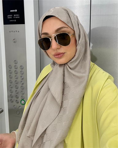 Vizon Damier Desen Jakar Şal