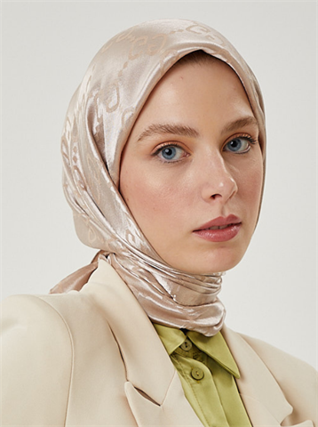 Vizon G Desen Parlak Jakar Eşarp