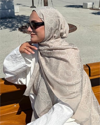 Vizon Imannoor Matris Desen Pamuk Jakar Şal