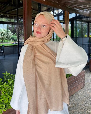 Vizon Su Yolu Lyocell Bambu Jakar Şal