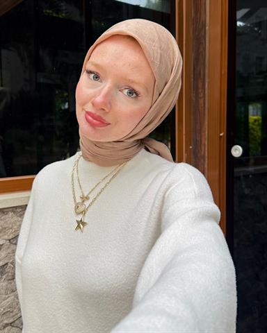 Vizon Zikzak Lyocell Bambu Jakar Eşarp