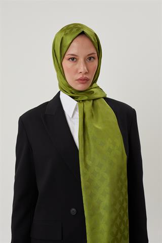 Yosun Rise Desen Jakar Şal