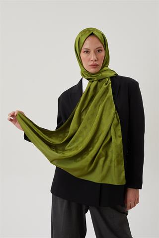 Yosun Rise Desen Jakar Şal