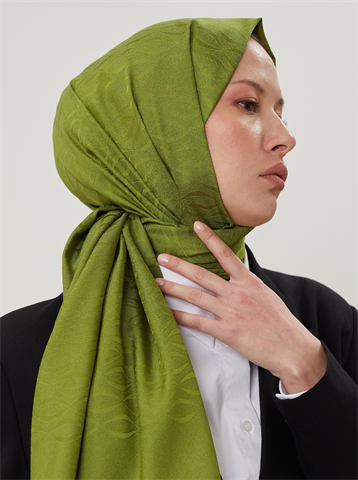 Yosun Shine Desen Jakar Şal