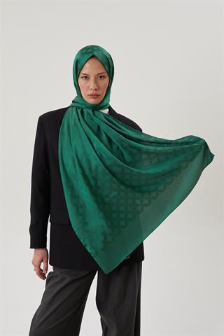 Zümrüt Rise Desen Jakar Şal