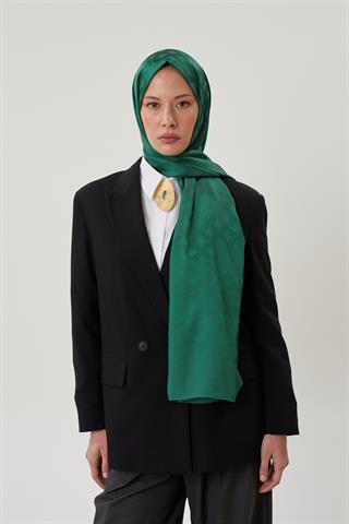 Zümrüt Rise Desen Jakar Şal