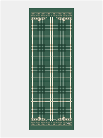 Zümrüt Tartan Desen Şal