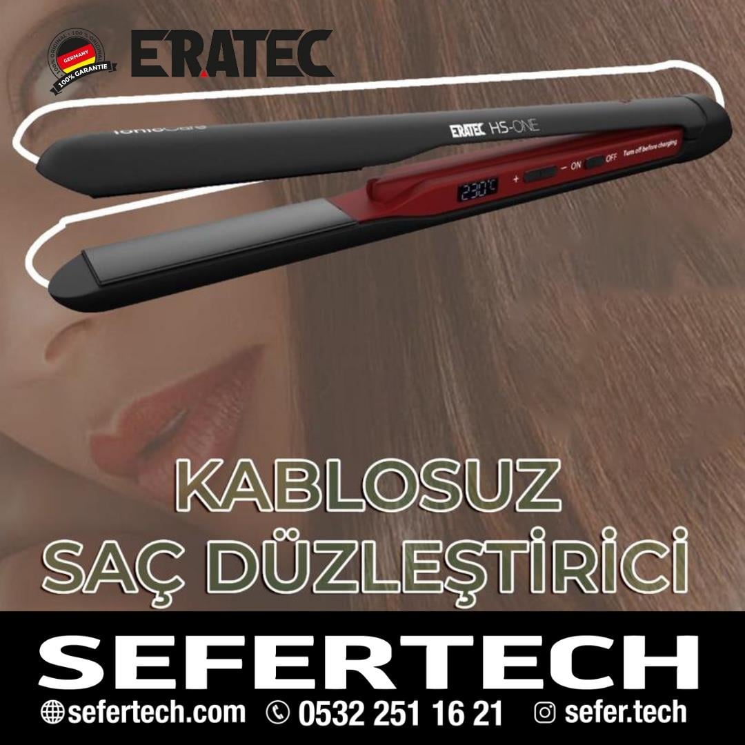 Eratec Kablosuz Şarjlı Saç Düzleştirici HS-ONE