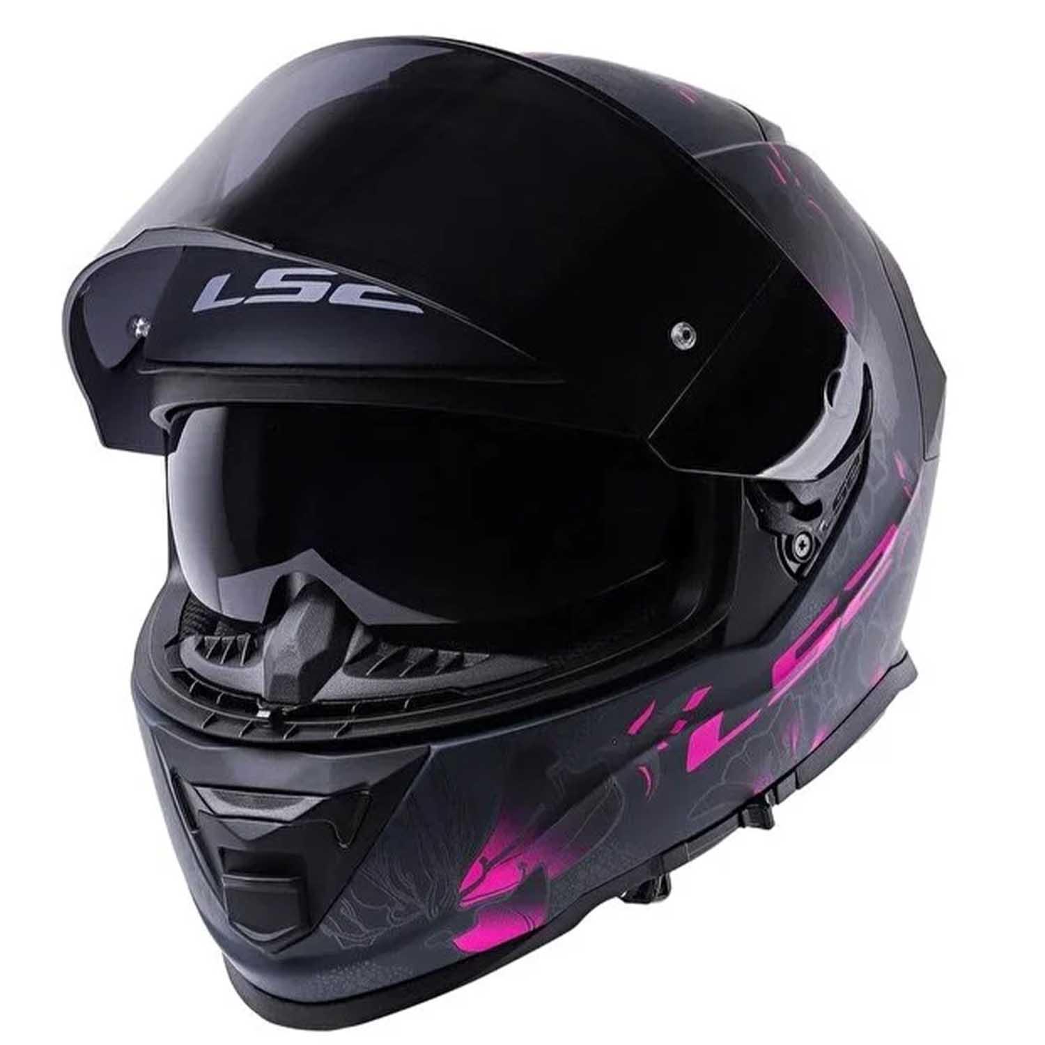 Ls2 Storm 2 Burst Full Face Motosiklet Kaskı Siyah Vizörlü