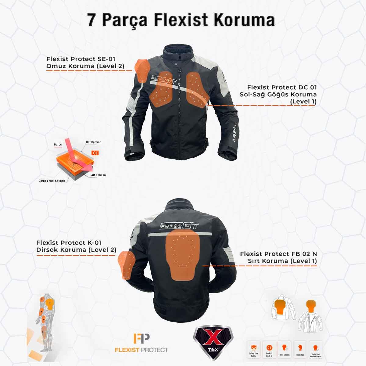 Forte GT 2003054 AR54 Yazlık Motosiklet Montu